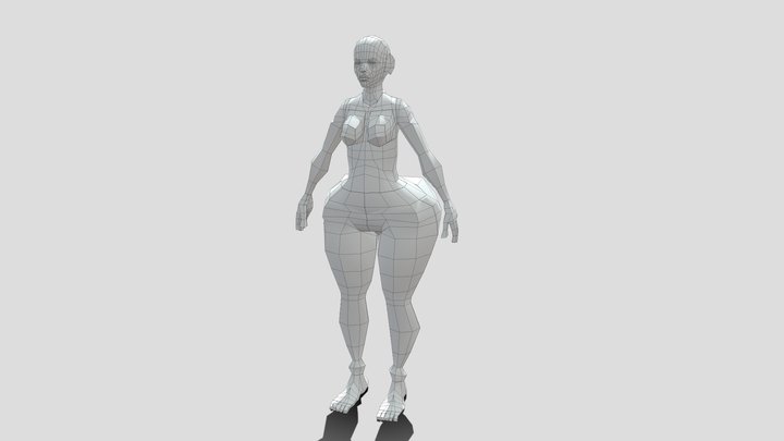 2021 Woman Base Mesh 3D Model