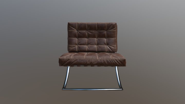 Chair Barcelona 3D Model