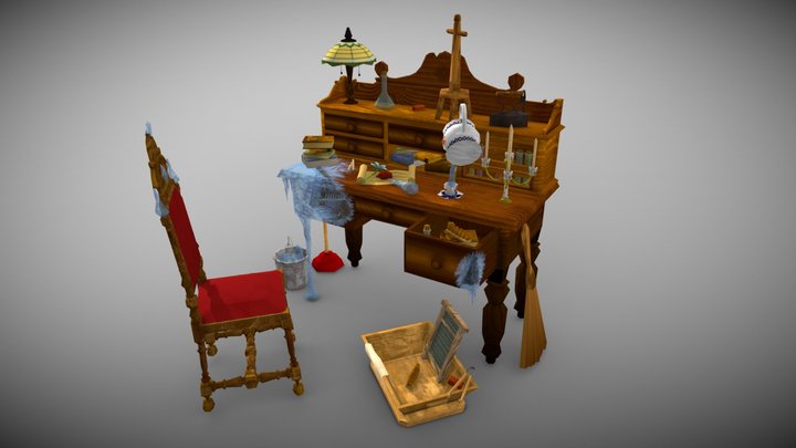 Game Art 1 - Artisans Desk 3D Model