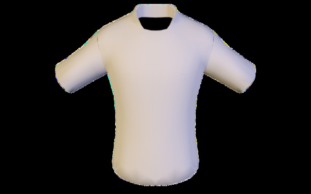 Char Shirt Low Poly 3D Model