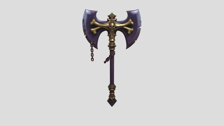 Twilight War Axe 3D Model