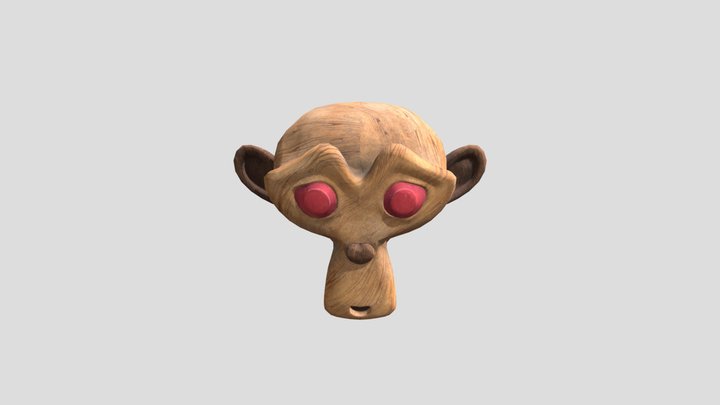 Wooden_Monkey 3D Model