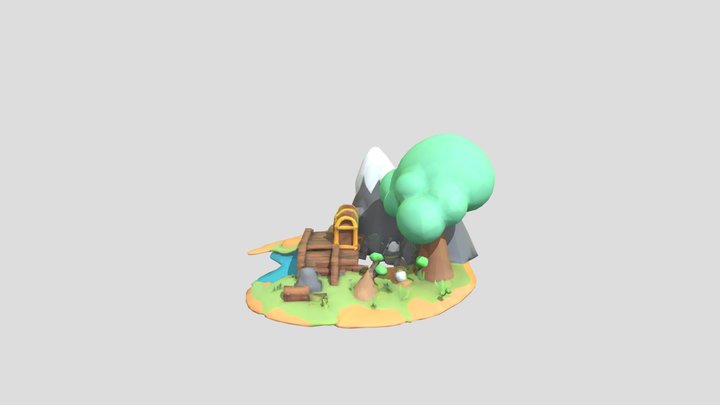 Low Poly Adventure Asset Pack – Modelo 3D gratuito STL