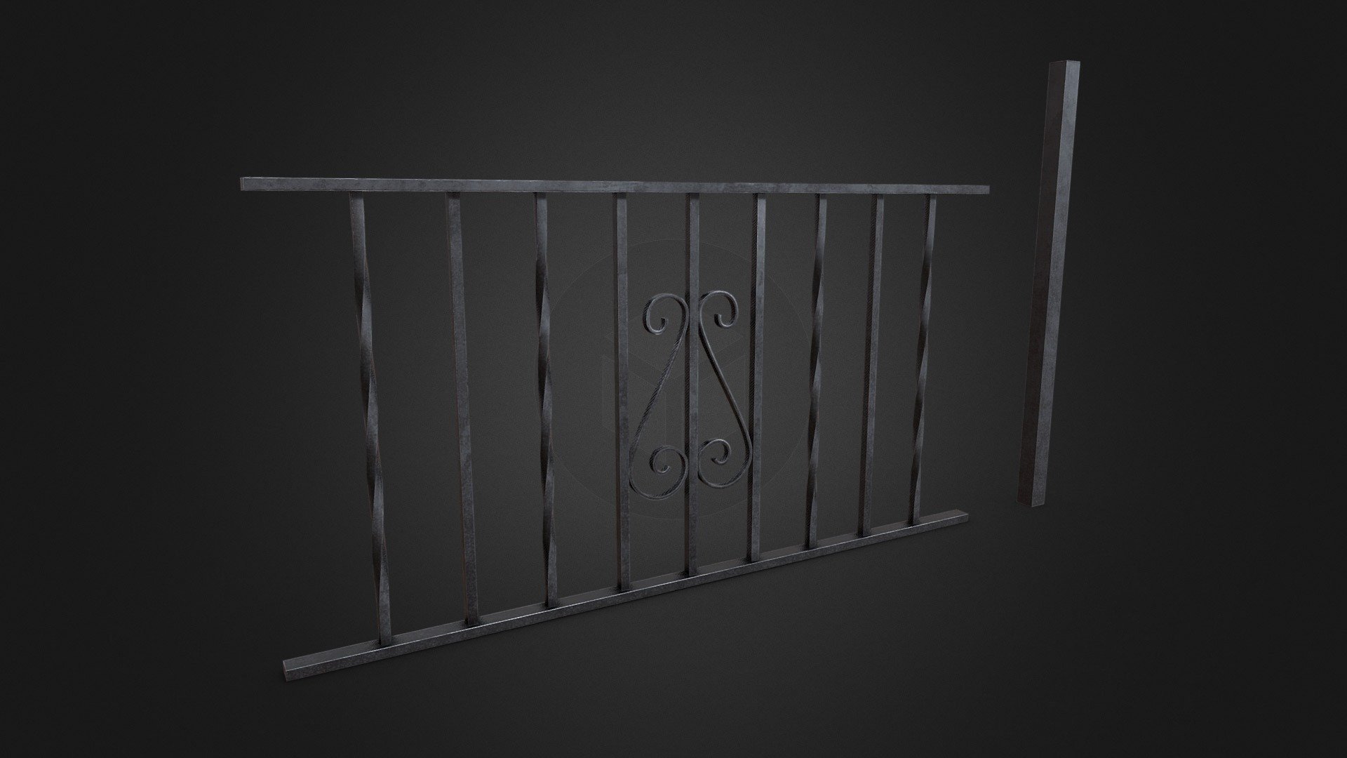 Metal Railing Modular - 2048px² - Download Free 3D model by Mark Peters ...
