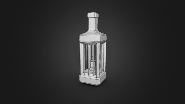 CT4012-2023-Locked Whiskey Bottle 3D Model
