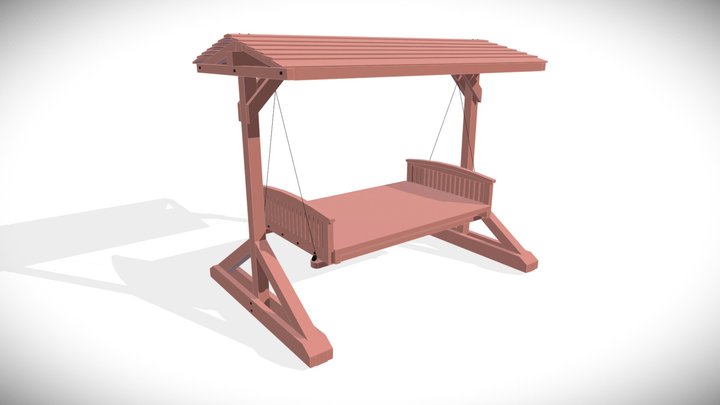 Jhoola Day Bed Swing Sets 3D Model