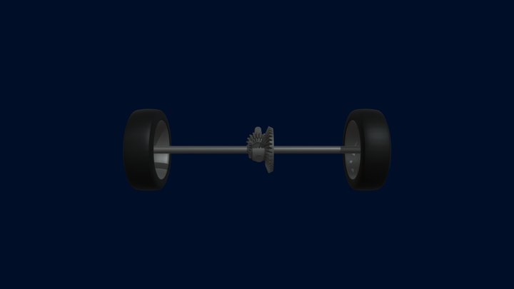 Funcionamiento del diferencial 3D Model