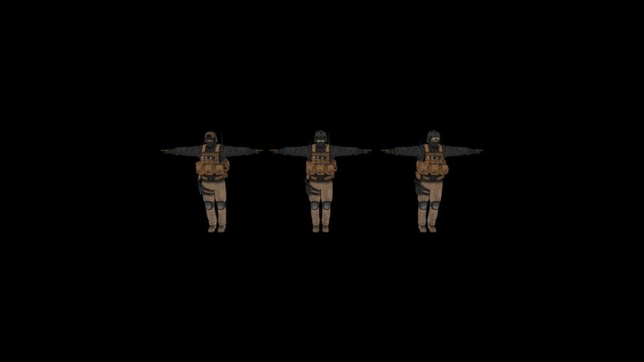 Mgs4 Middle East PMC – Modello 3D gratuito STL