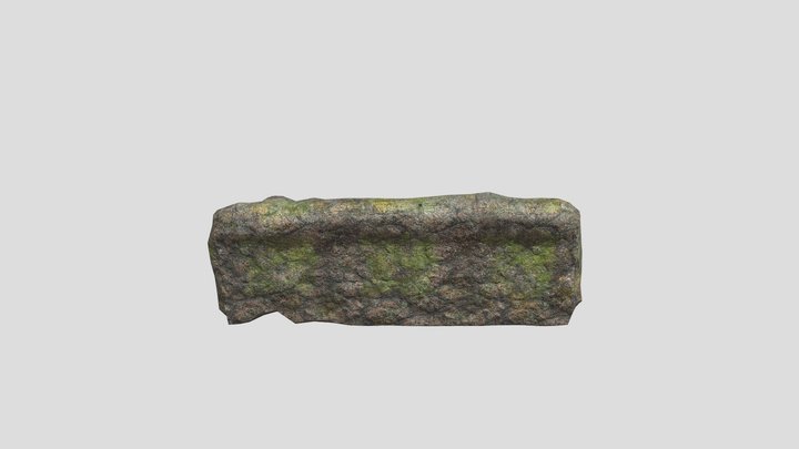 Short Rock Ramp 3D Model