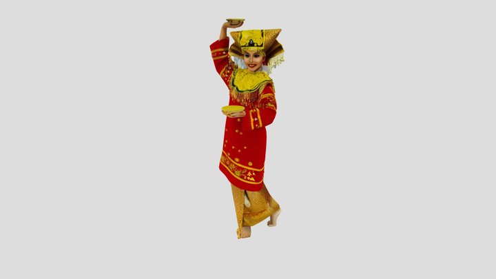 Tari Piring Sumatera 3D Model