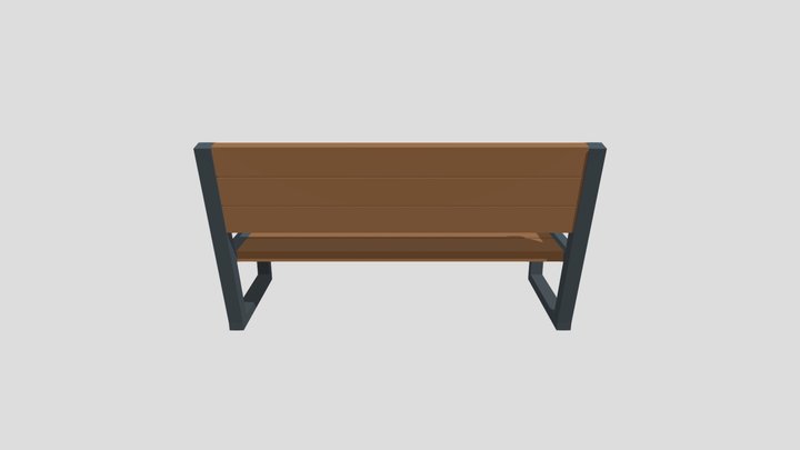 Modern bench 3D Model