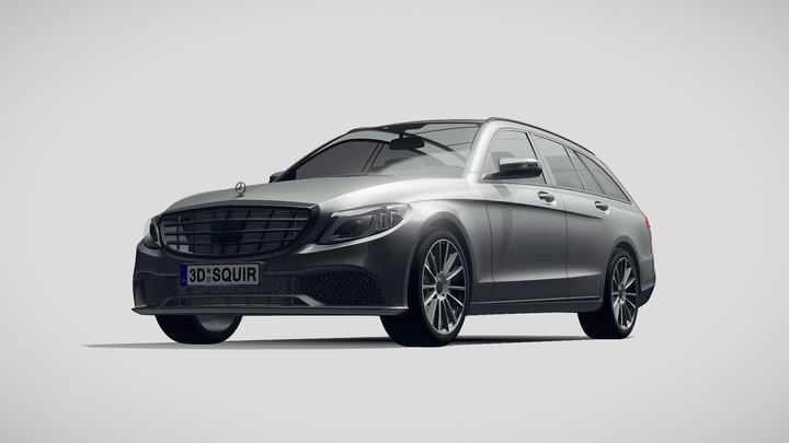 Mercedes C class Estate 2019 3D Model