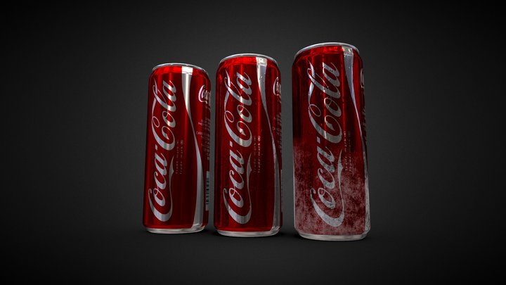 Coca cola cans 3D Model