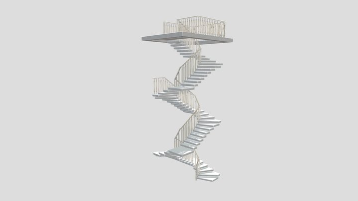 Лестница ЖК Маленькая Франция 3D Model