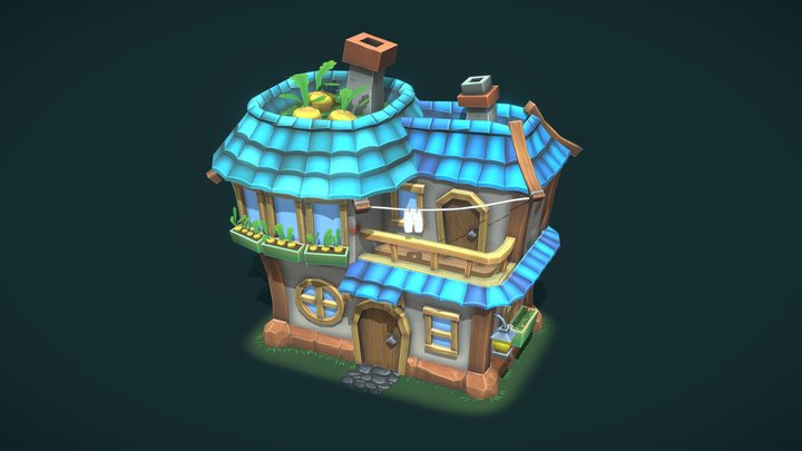 Rabbit House 3D Model