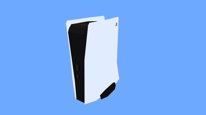 Playstation 5 LowPoly 3D Model
