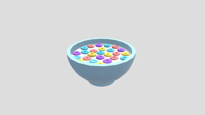 Colorful Cereal 3D Model