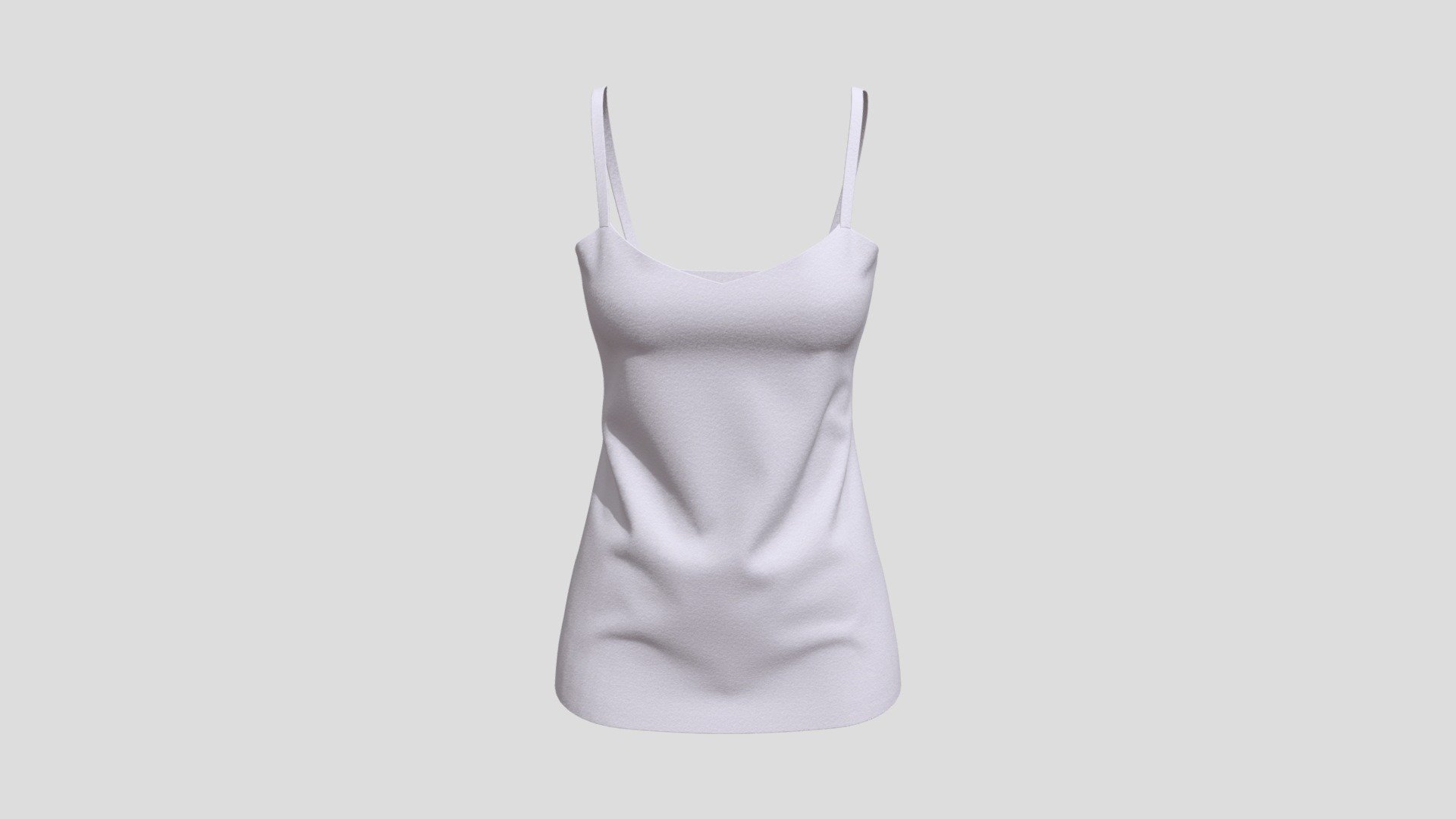 V-neck Camisole — Sketchfab embed 3D viewer