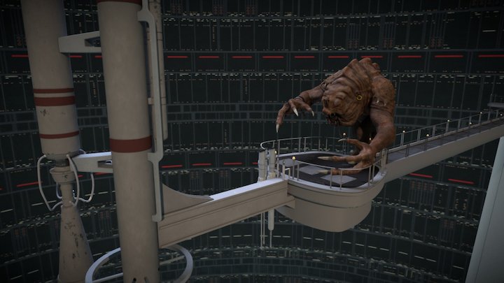 Cloud City Rancor VR April fools environment 3D Model