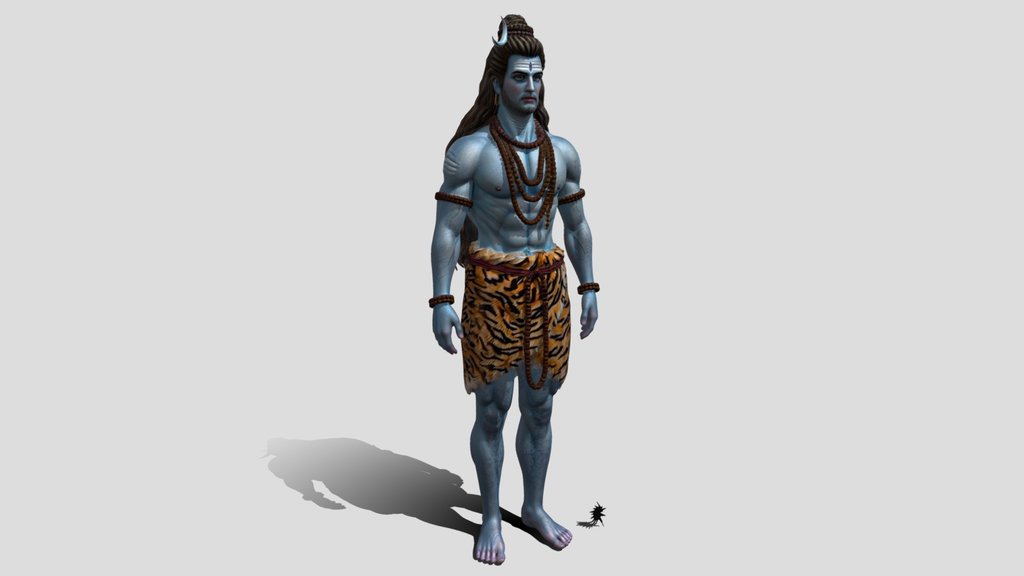 Blue Lord Shiva