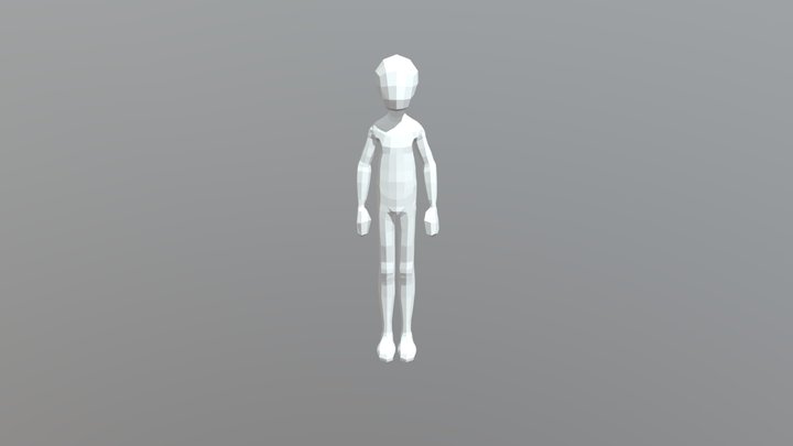 Jump Animation 3D Model