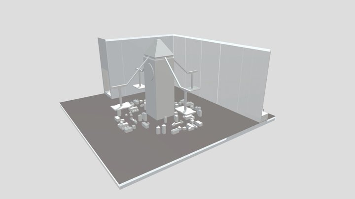 Blockout Peter Pan attractie 3D Model