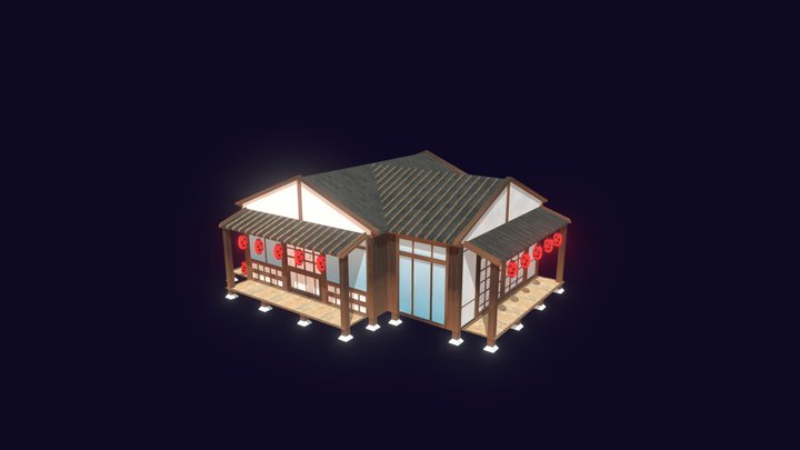 Simple Japanese House 3 3D Model