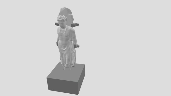 Gandharan Sculpture v4 3D Model