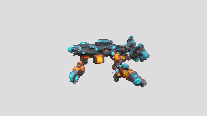 Ion Forge Heavy Cannon 3D Model