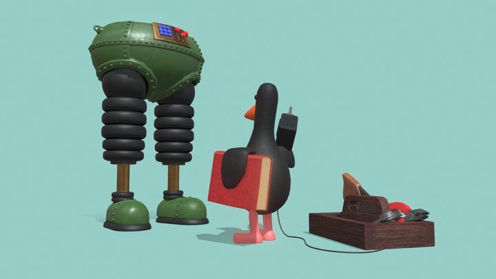 The Wrong Trousers 3D Model
