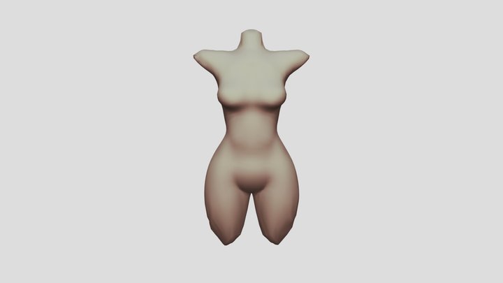 Corpo feminino 3D Model
