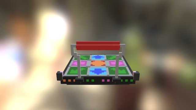 Dance Pad Revolution 3D Model