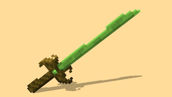 Minecraft 3D Sword 3D Model
