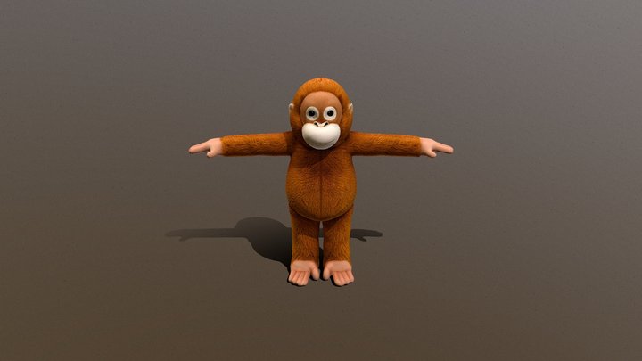 Orang Utan_Remesh 3D Model