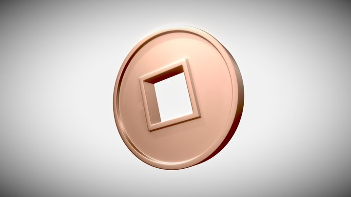 Chinese Coin 3D Model