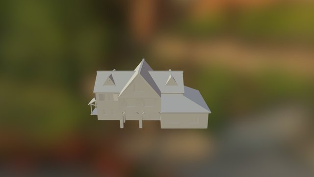 Low poly House 3D Model