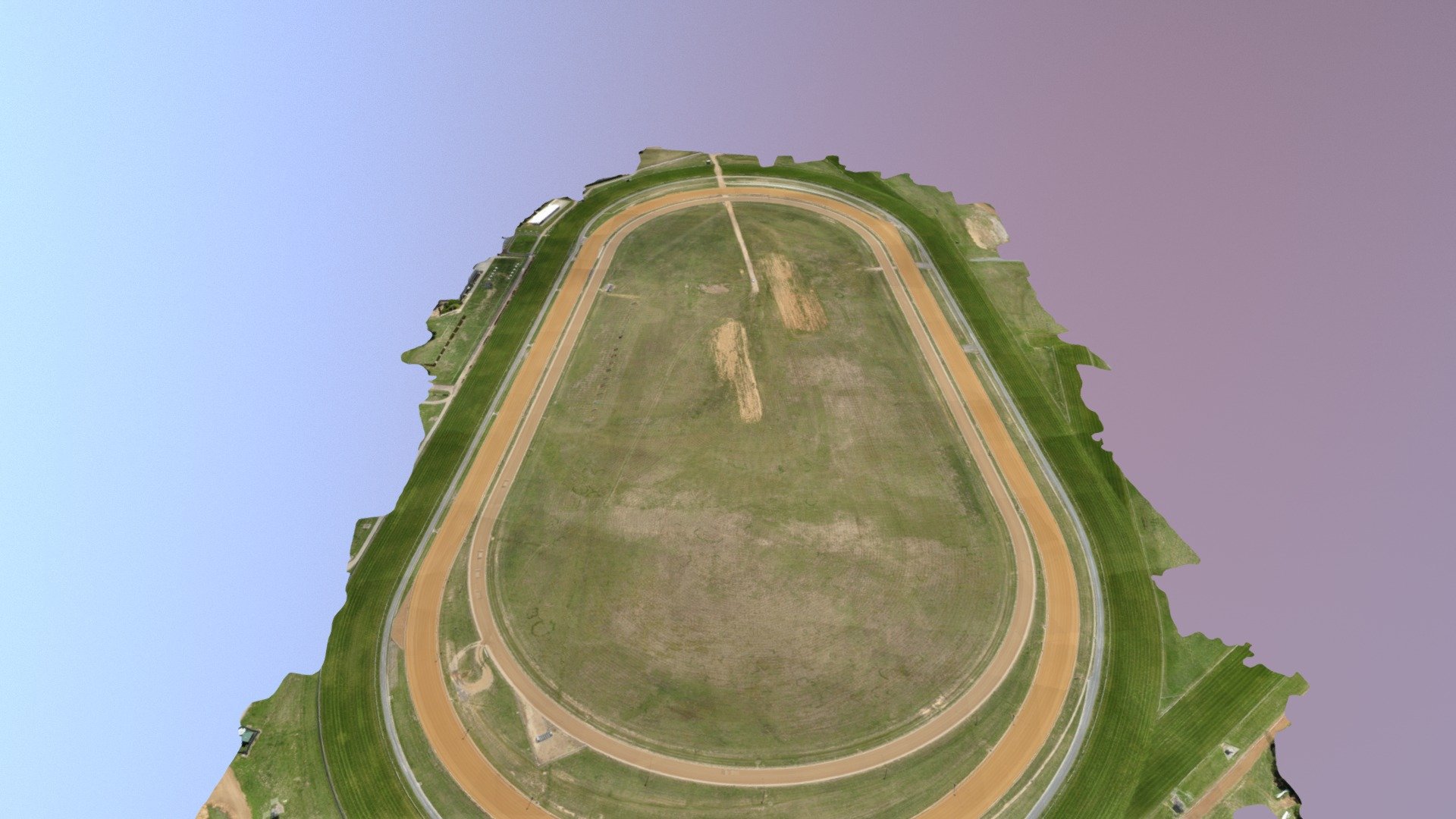 Thoroughbred Park Simplified 3D Mesh