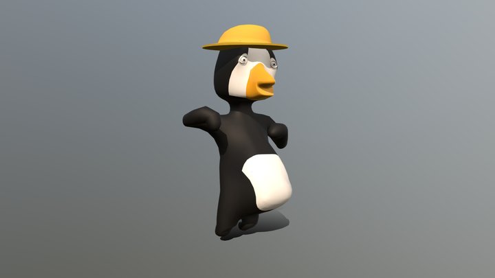 Dancing NutNut Pinguin 3D Model