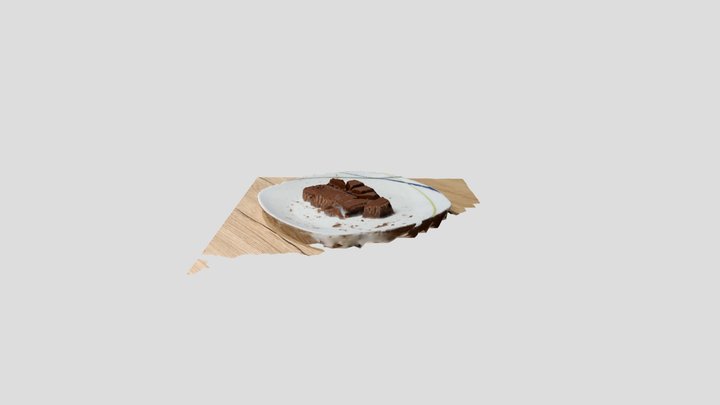 Schokolade am Teller – Gratis 3D-model STL