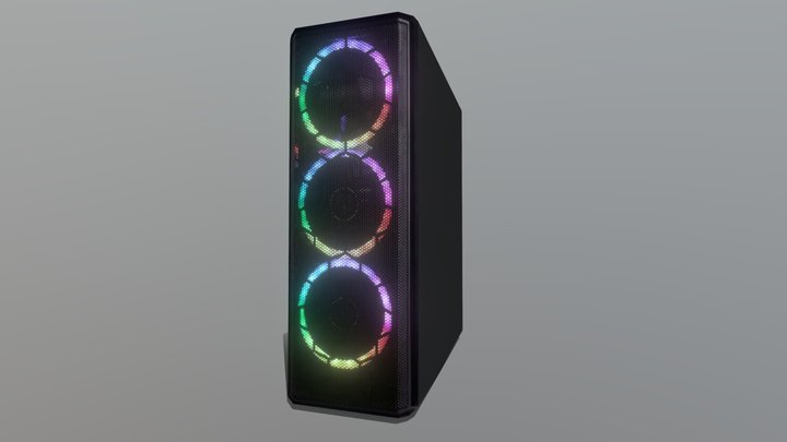 Pc low poly 3D Model