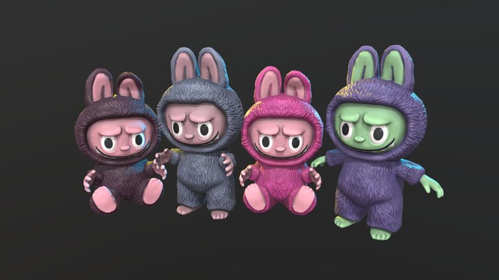 Labubu – 3D Fan art game ready character. 3D Model