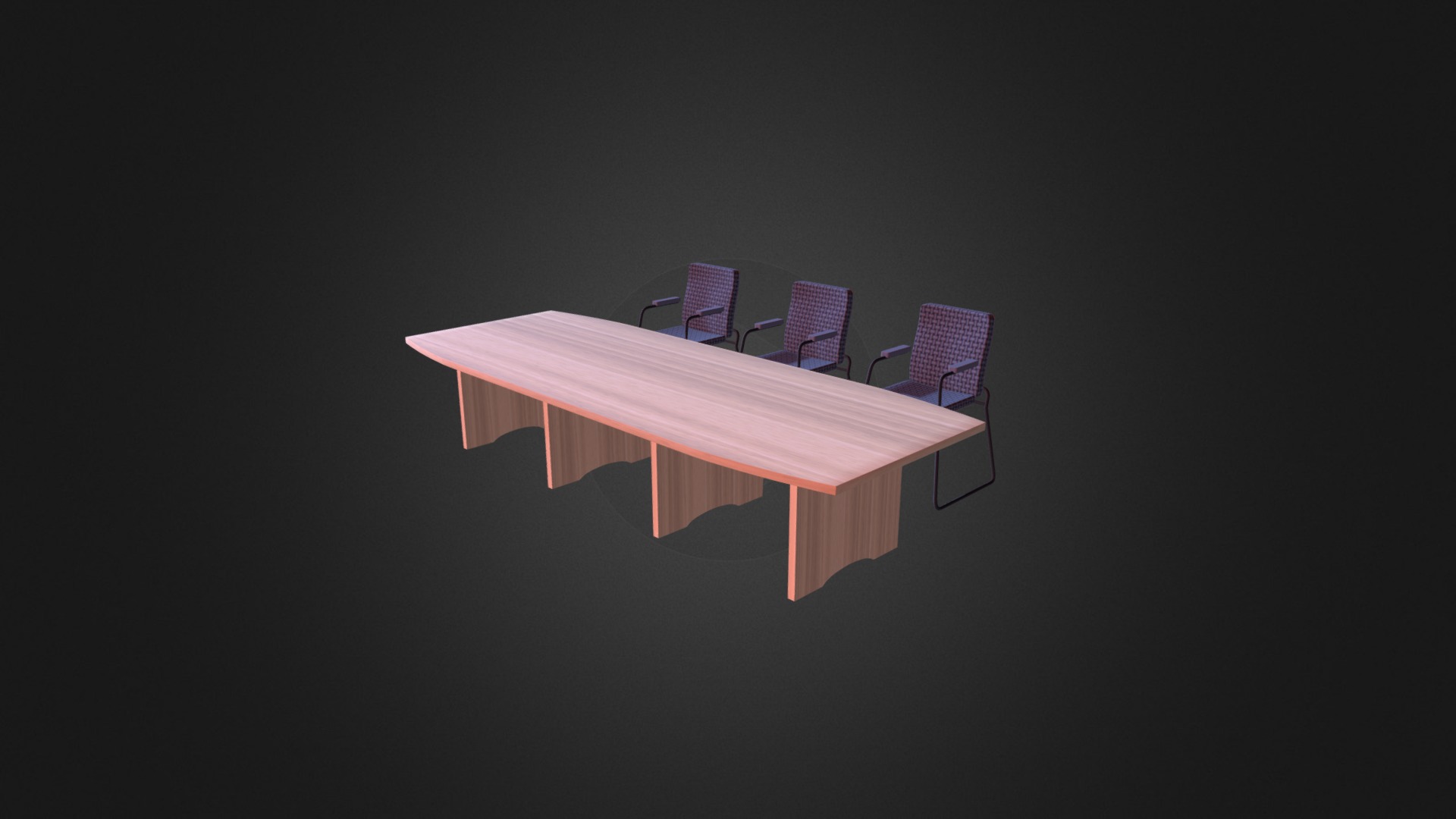3D model Conference Table D Model - This is a 3D model of the Conference Table D Model. The 3D model is about background pattern.