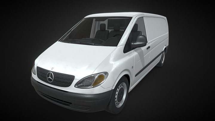 Mercedes-Benz Vito W639 Fourgon Long 2013 Modèle 3D - Télécharger Véhicules  on