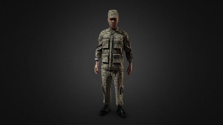 Military Uniform 3D Model