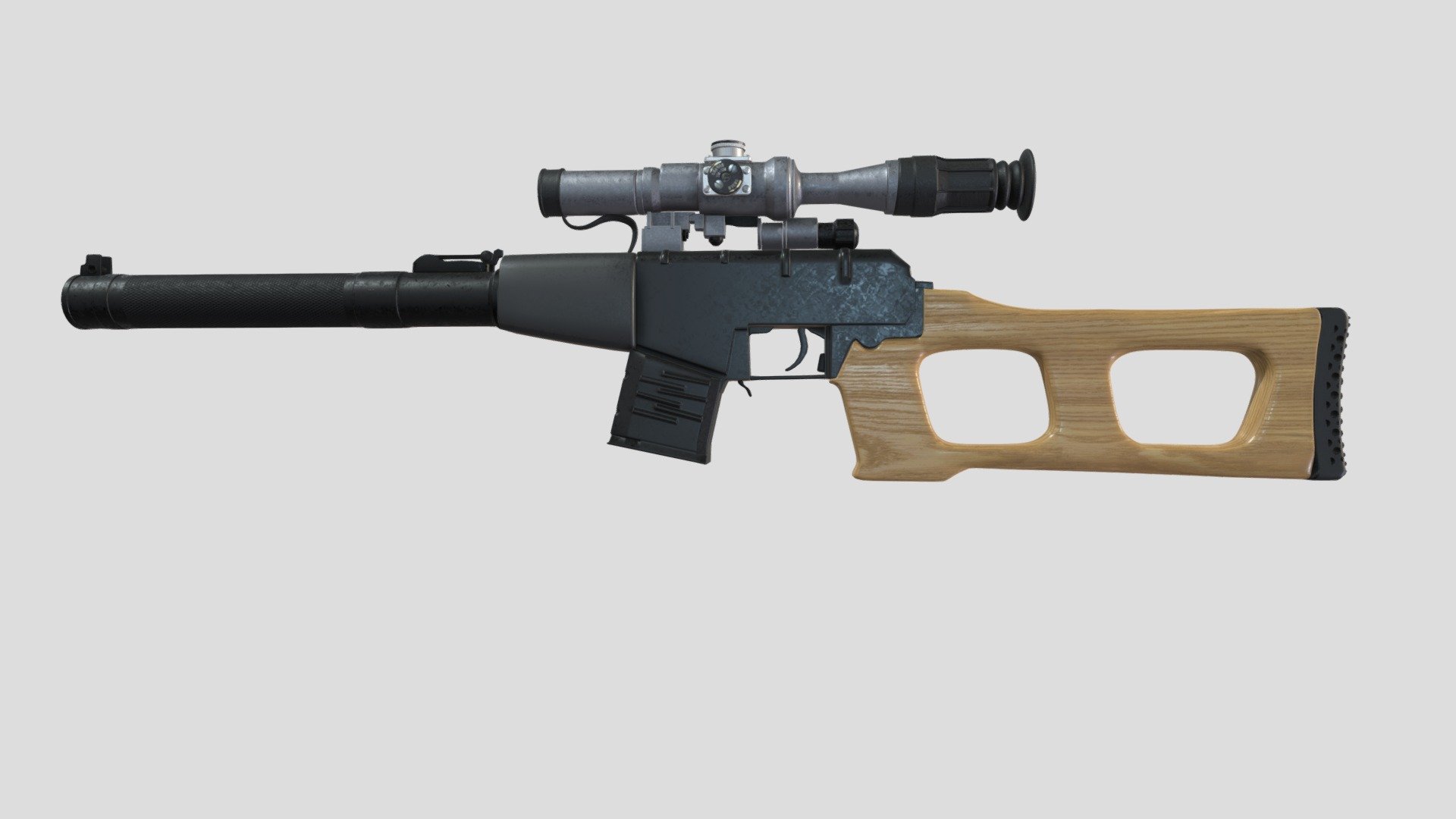Sniper rifle - 3D model by Artzzz [fe712cf] - Sketchfab