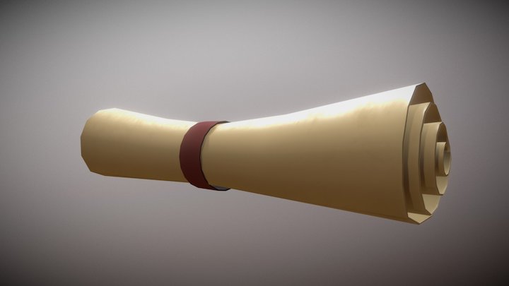Scroll [Common Asset for Island Project] 3D Model