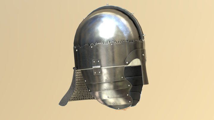 Germanic/Roman Helmet - Biberwier 3D Model