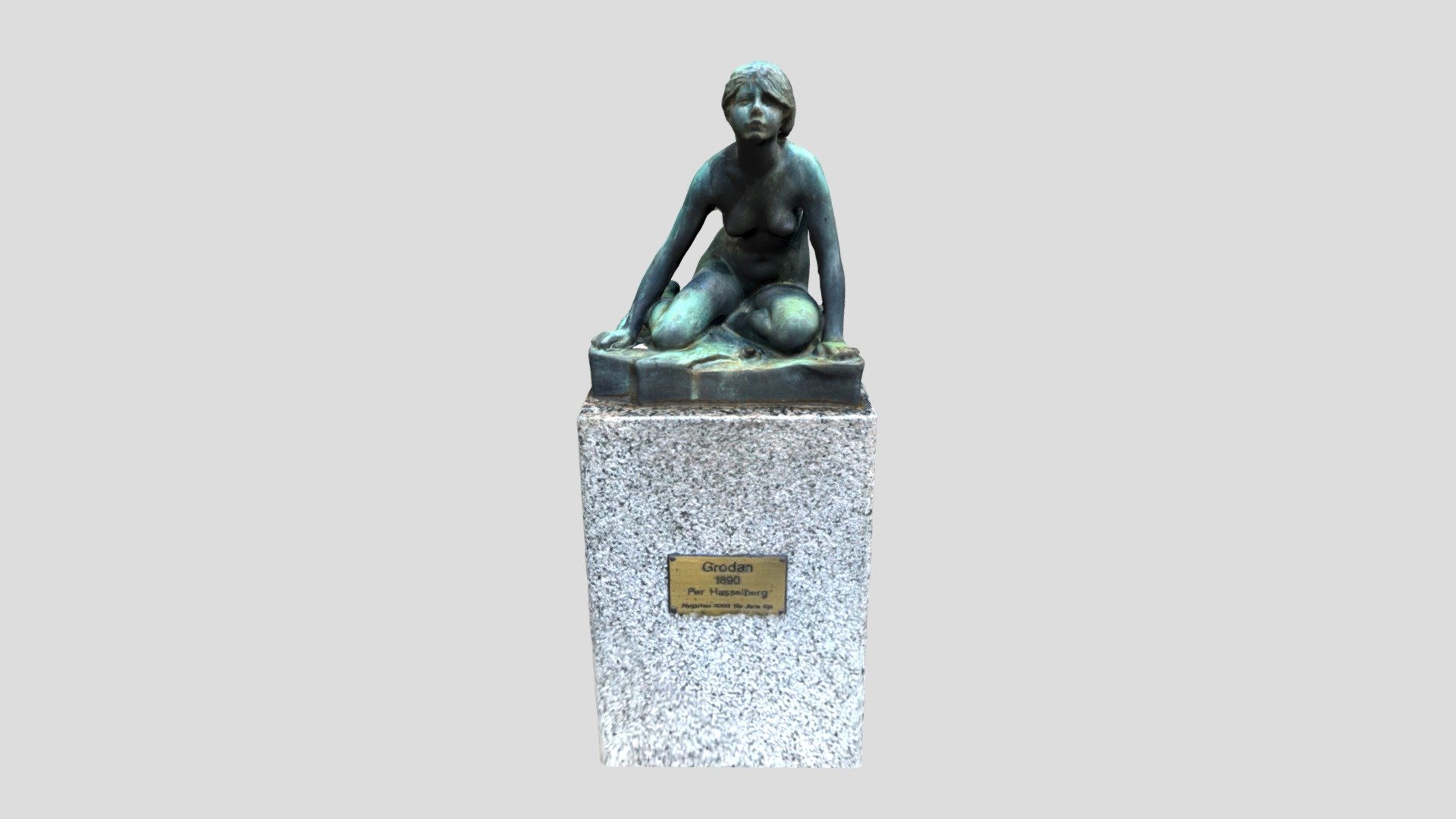 The Frog - sculpture by Carl Eldh