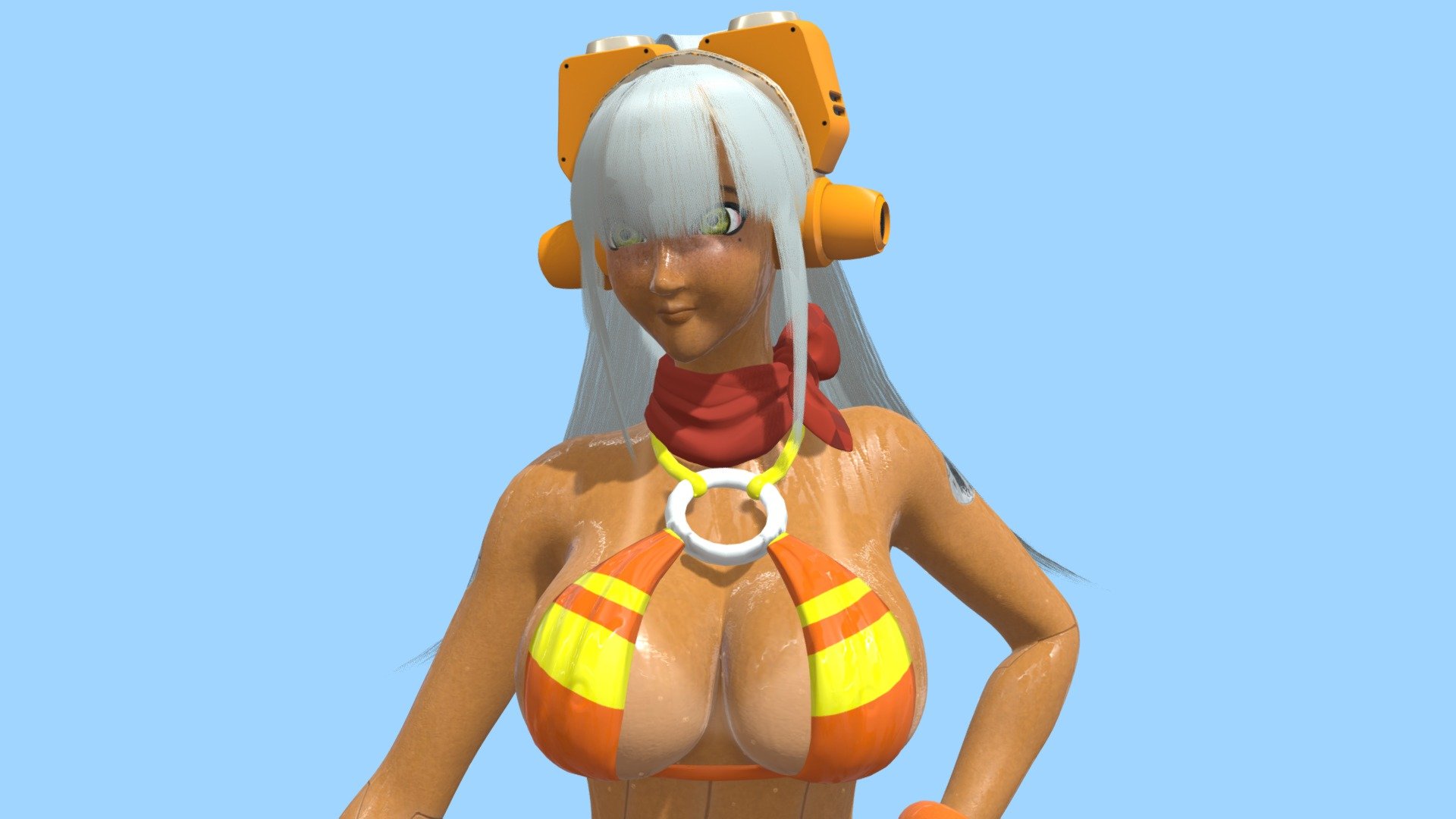 Megaman X DiVE Swimsuit Layer 03 3D model by tarenrafebuwy (tarenlee4) [fe74b35] Sketchfab