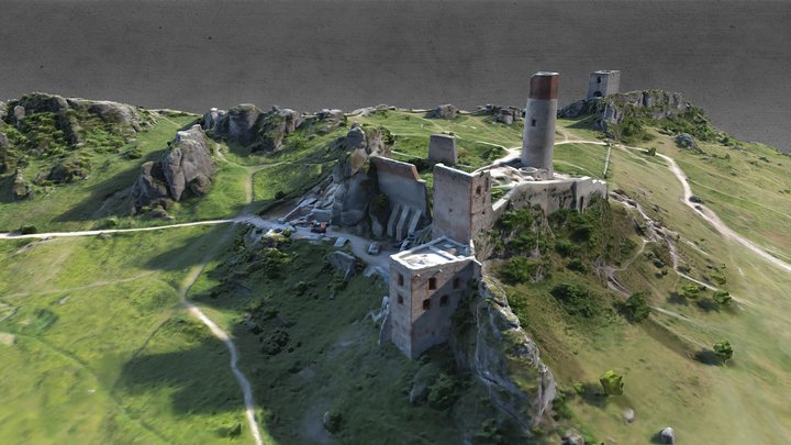 Export Zamek Olsztyn k Częstochowy 3D Model